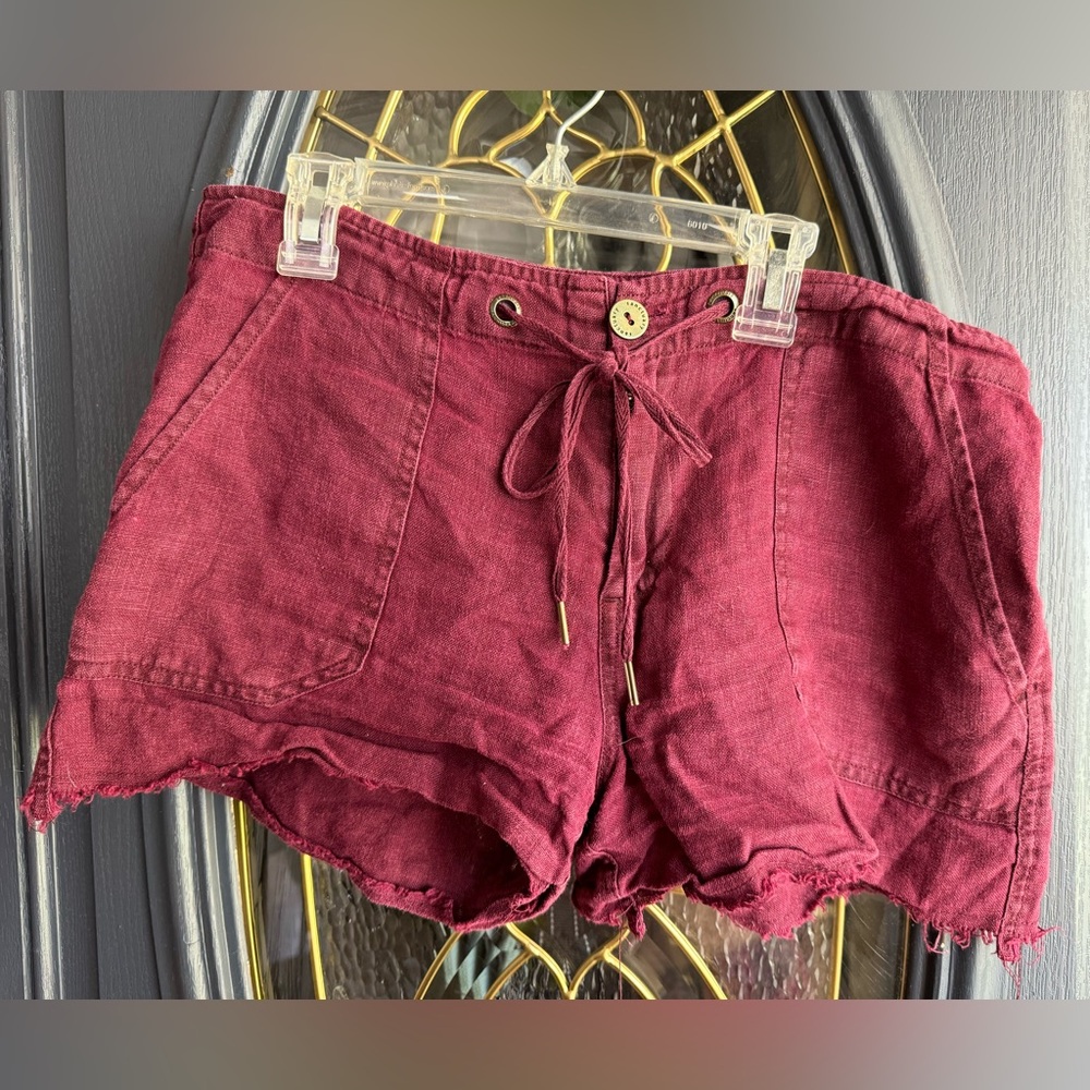 Burgundy shorts